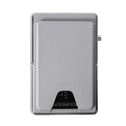 Wiwu MW-006 Tasarımlı 6 Hazneli PU Magnetik Standlı Kartlık Gri