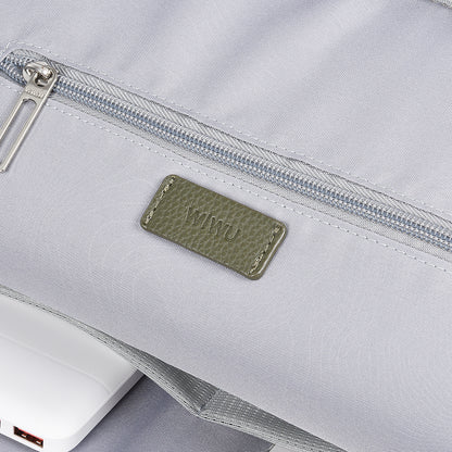 Wiwu Osun Serisi Metal Logolu PU Deri Laptop Sırt Çantası Yeşil