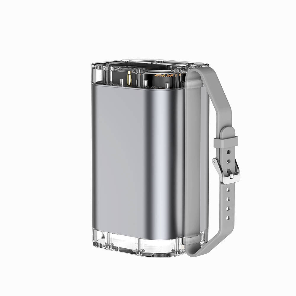 Wiwu P003 Dijital Ekranlı Fenerli SOS İşlevli Taşınabilir Powerbank 40000mAh 100W IP67 Gri