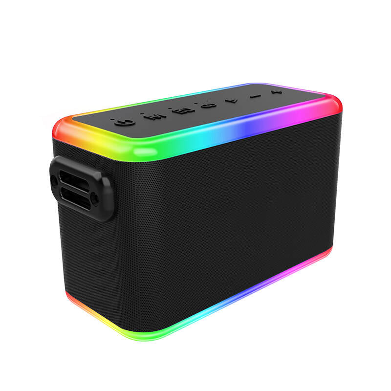 Wiwu P18 Thunder Bluetooth Speaker Hoparlör ve Karaoke Bluetooth Çift Mikrofon Siyah