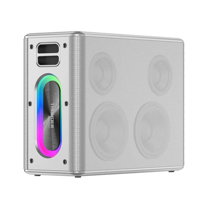 Wiwu P19 Thunder Bluetooth Speaker Hoparlör ve Karaoke Bluetooth Çift Mikrofon Siyah