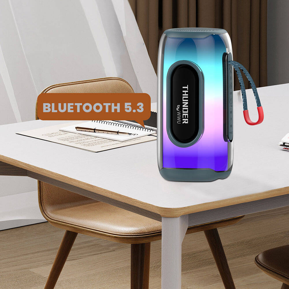 Wiwu P40 Max Thunder Bluetooth Speaker Hoparlör Mavi