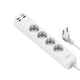 Wiwu PD20W U01EU Power Strip Çoklu Priz 160 cm Beyaz