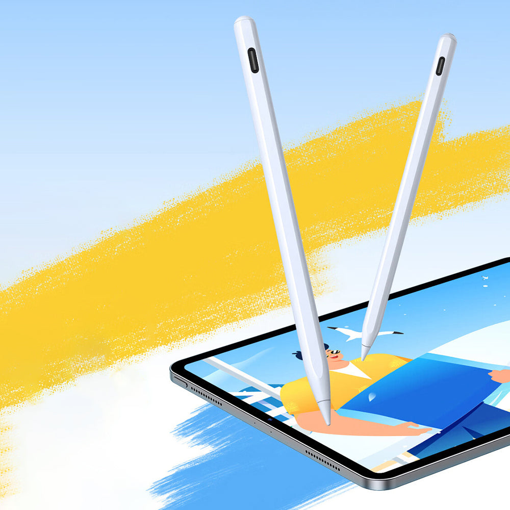 Wiwu Pencil A03 Kablosuz Şarj Özellikli Avuç İçi Reddi (Palm Rejection) ve Eğim Hassasiyeti Özellikli Dokunmatik Kalem Beyaz