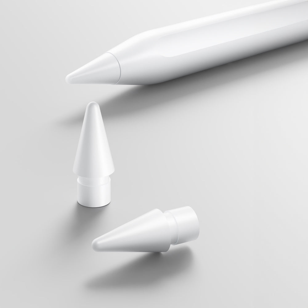 Wiwu Pencil A03 Kablosuz Şarj Özellikli Avuç İçi Reddi (Palm Rejection) ve Eğim Hassasiyeti Özellikli Dokunmatik Kalem Beyaz