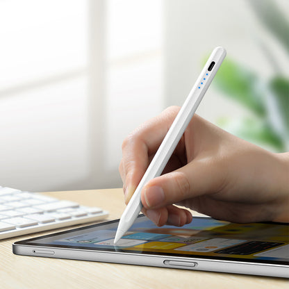 Wiwu Pencil E A02 Avuç İçi Reddi (Palm Rejection) ve Eğim Hassasiyeti Özellikli Dokunmatik Kalem Beyaz