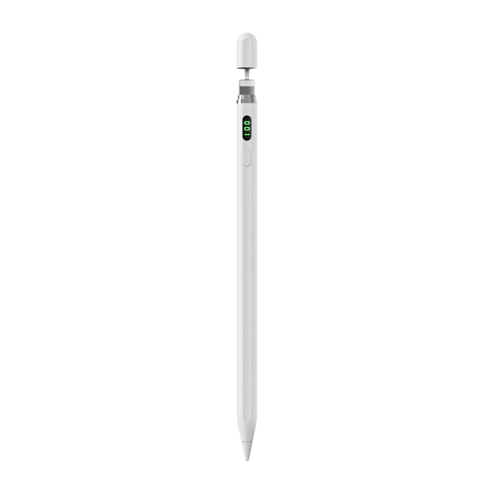 Wiwu Pencil L Pro Dijital Led Göstergeli Dokunmatik Kalem Palm-Rejection Eğim Özellikli Çizim Kalemi Beyaz