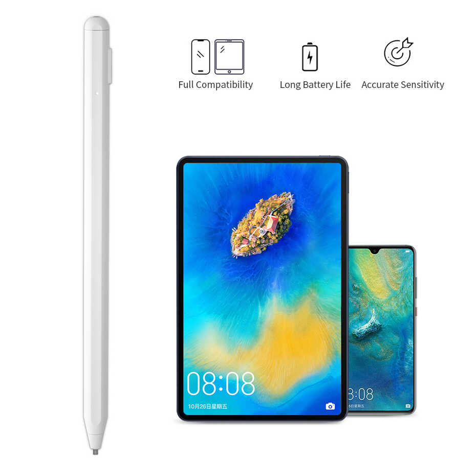 Wiwu Pencil Max Dokunmatik Çizim Kalemi Beyaz