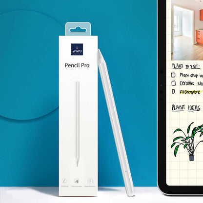 Wiwu Pencil Pro Stylus Dokunmatik Çizim Kalemi Beyaz