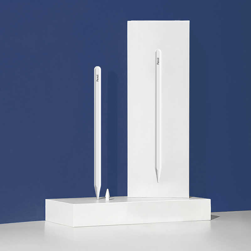 Wiwu Pencil W Dokunmatik Kalem Palm-Rejection Eğim Özellikli Çizim Kalemi Beyaz