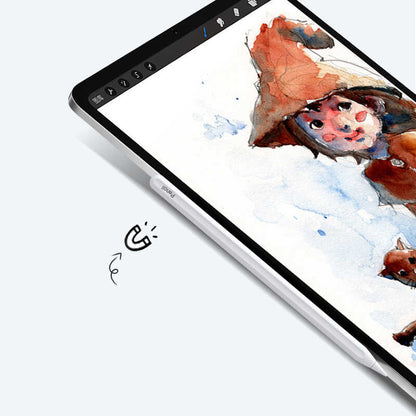 Wiwu Pencil W Dokunmatik Kalem Palm-Rejection Eğim Özellikli Çizim Kalemi Beyaz