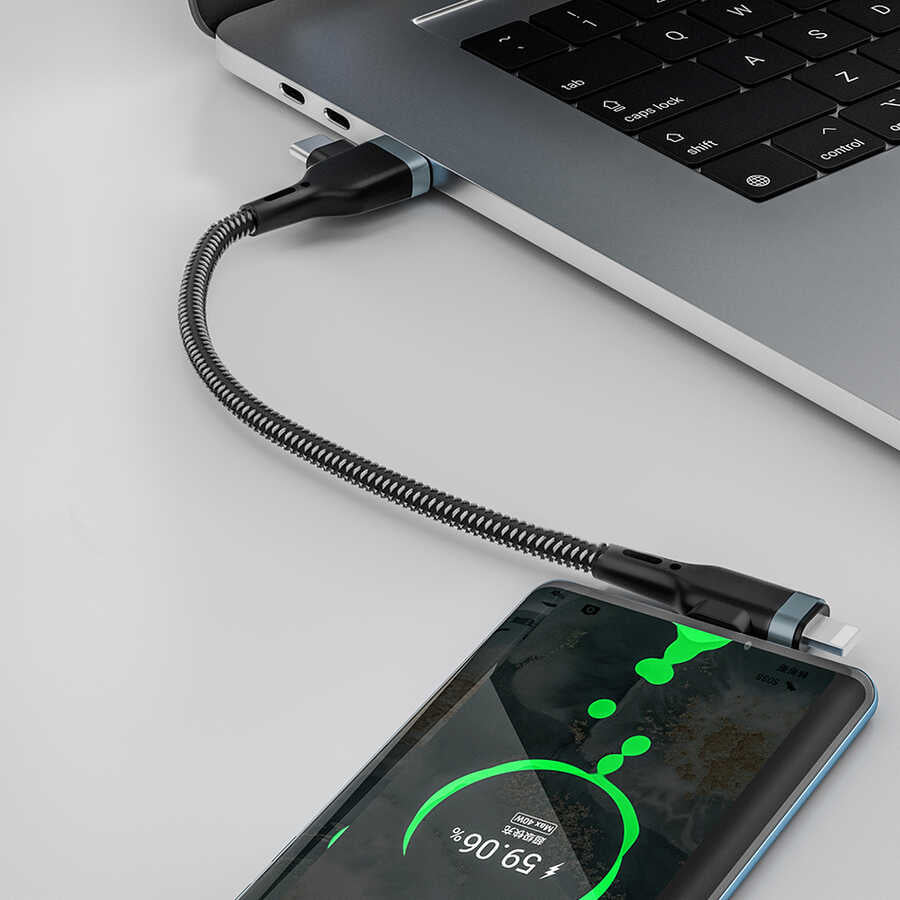 Wiwu Platinum Serisi PT06 4 in 1 Kablo 1.2M Siyah