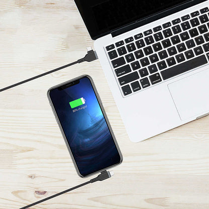 Wiwu Platinum Serisi PT06 4 in 1 Kablo 1.2M Siyah