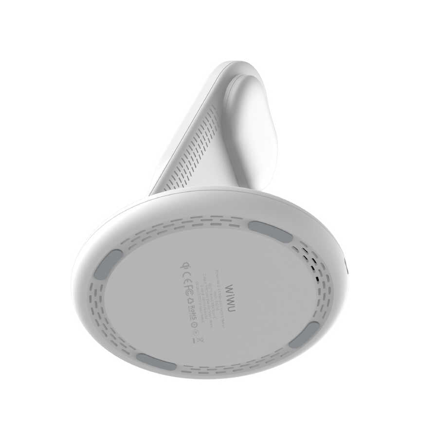 Wiwu Power Air 3 in 1 Kablosuz Şarj Standı Beyaz