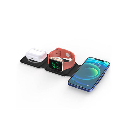 Wiwu Power Air M6 3 in 1 Mıknatıslı Kablosuz Şarj Standı Beyaz