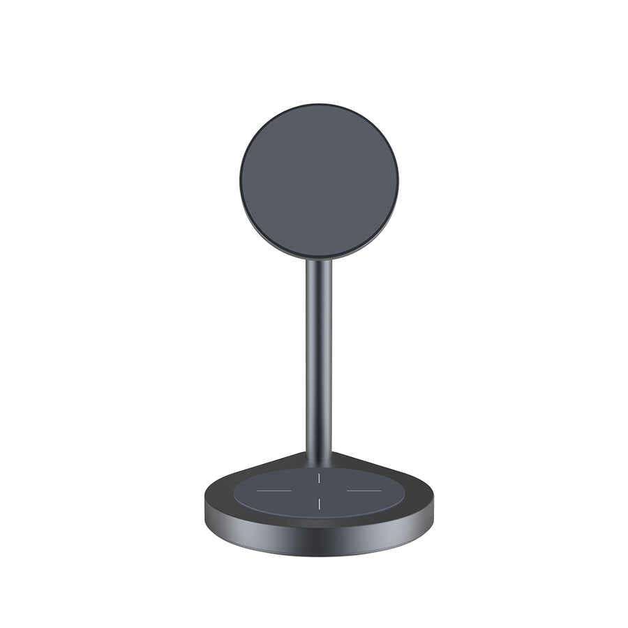 Wiwu Power Air X25 2 in 1 Kablosuz Şarj Standı Gri