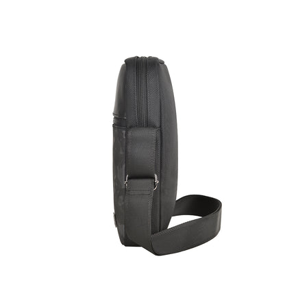 Wiwu Salem Serisi Sling Su Geçirmez Polyester Kumaş Çapraz Askılı Vücut Çantası Siyah