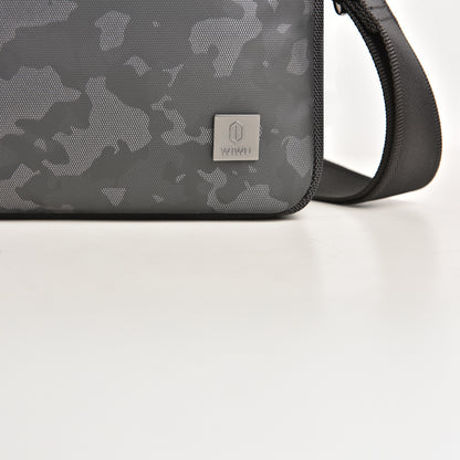 Wiwu Salem Serisi Sling Su Geçirmez Polyester Kumaş Çapraz Askılı Vücut Çantası Siyah