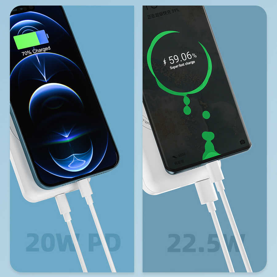 Wiwu SC10000 M-safe Mıknatıslı Wireless Powerbank Siyah