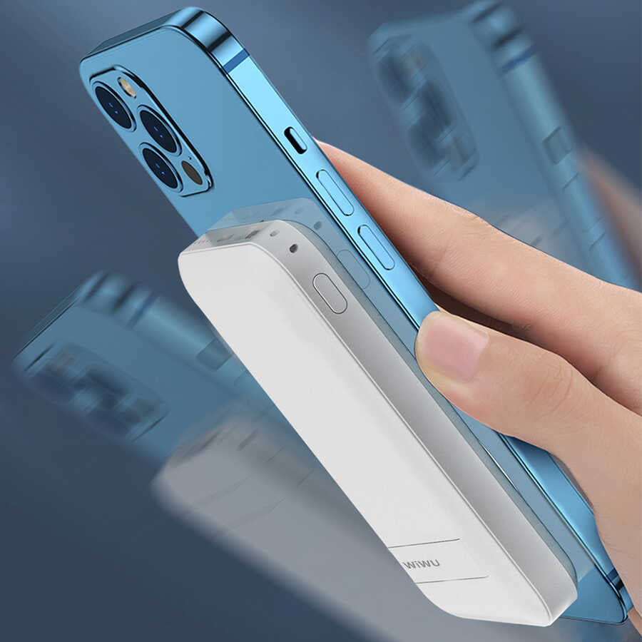 Wiwu SC10000 M-safe Mıknatıslı Wireless Powerbank Beyaz