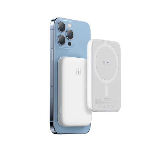 Wiwu SC5000A M-safe Mıknatıslı Wireless Powerbank Beyaz