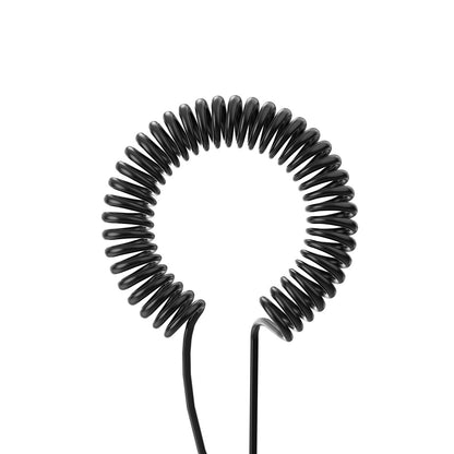 Wiwu Spiral Tasarımlı Micro Type-C ve Lightning 3in1 Spring Spiral Kablo 1m Siyah