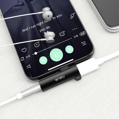Wiwu ST03 Lightning Ses Adaptörü Gri