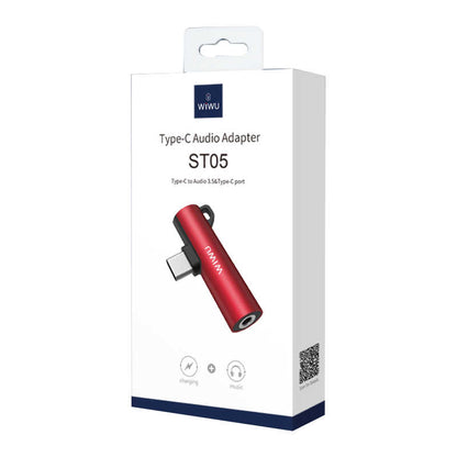Wiwu ST05 Type-C Ses Adaptörü Gri