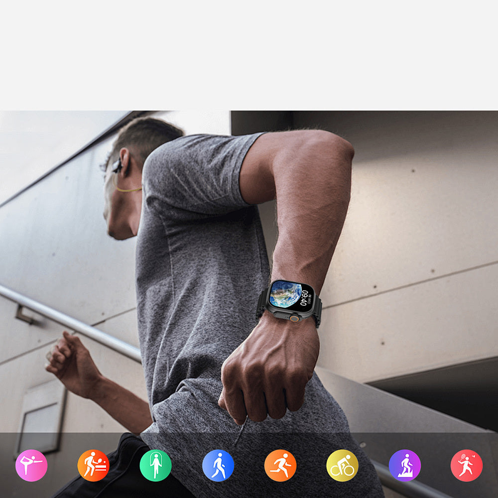 Wiwu SW01 Ultra Lite İOS ve Android Uyumlu Akıllı Saat Siyah