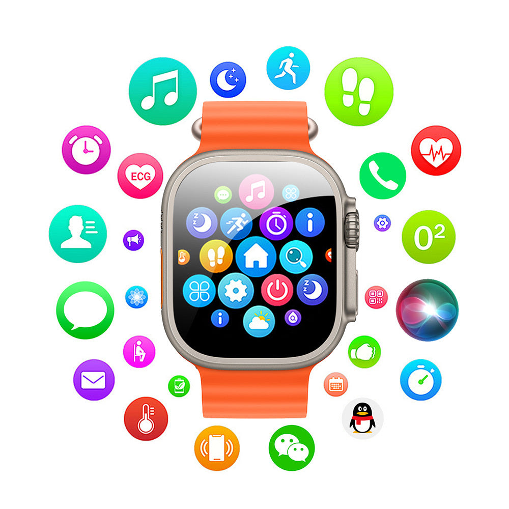 Wiwu SW01 Ultra Lite İOS ve Android Uyumlu Akıllı Saat Siyah