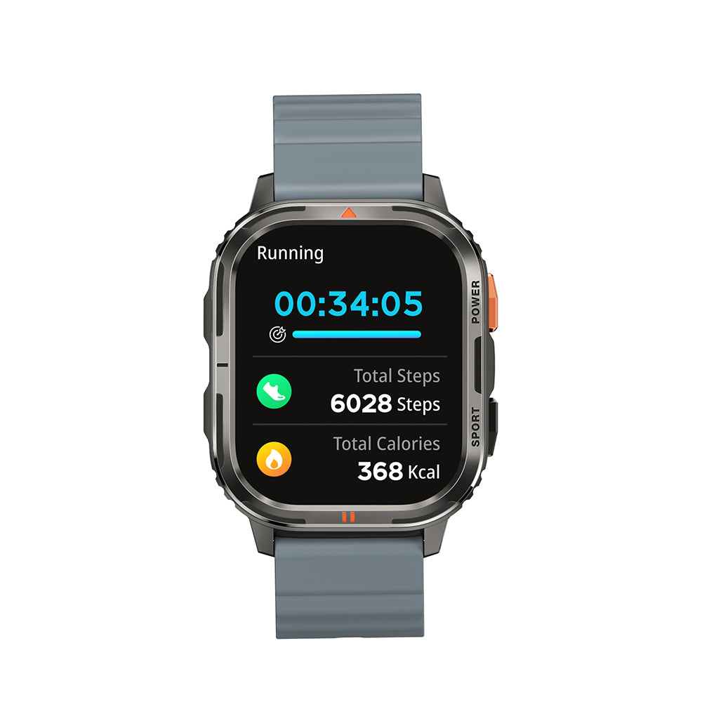 Wiwu SW05 Smart Watch İOS ve Android Uyumlu TFT Ekranlı IP68 Sertifikalı Akıllı Saat Gümüş