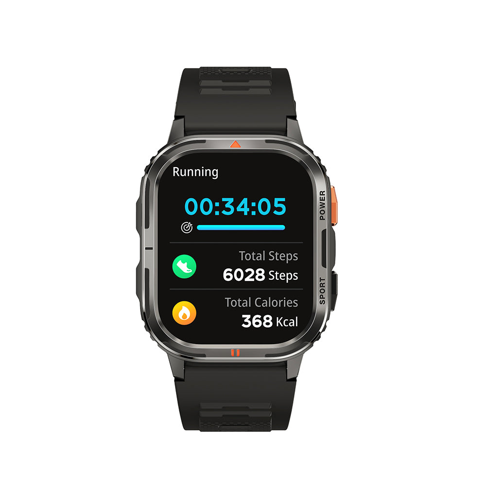 Wiwu SW05 Smart Watch İOS ve Android Uyumlu TFT Ekranlı IP68 Sertifikalı Akıllı Saat Gümüş