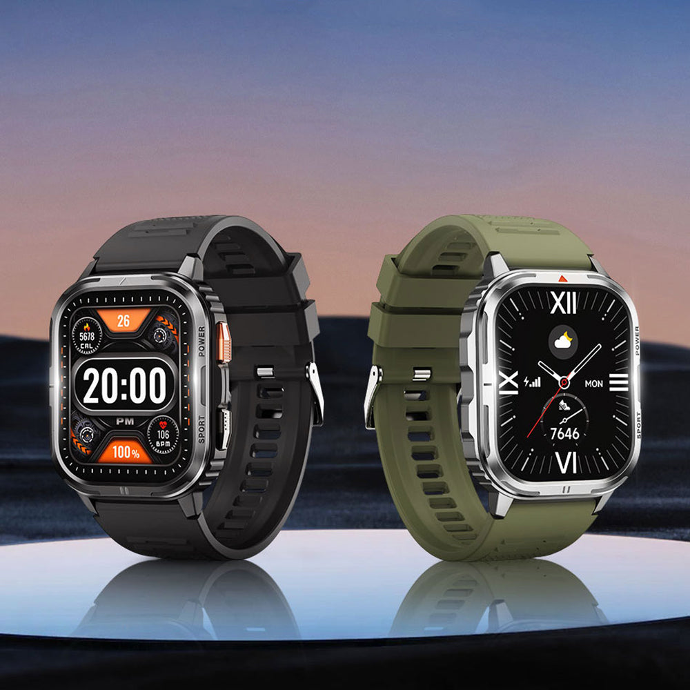 Wiwu SW05 Smart Watch İOS ve Android Uyumlu TFT Ekranlı IP68 Sertifikalı Akıllı Saat Gümüş