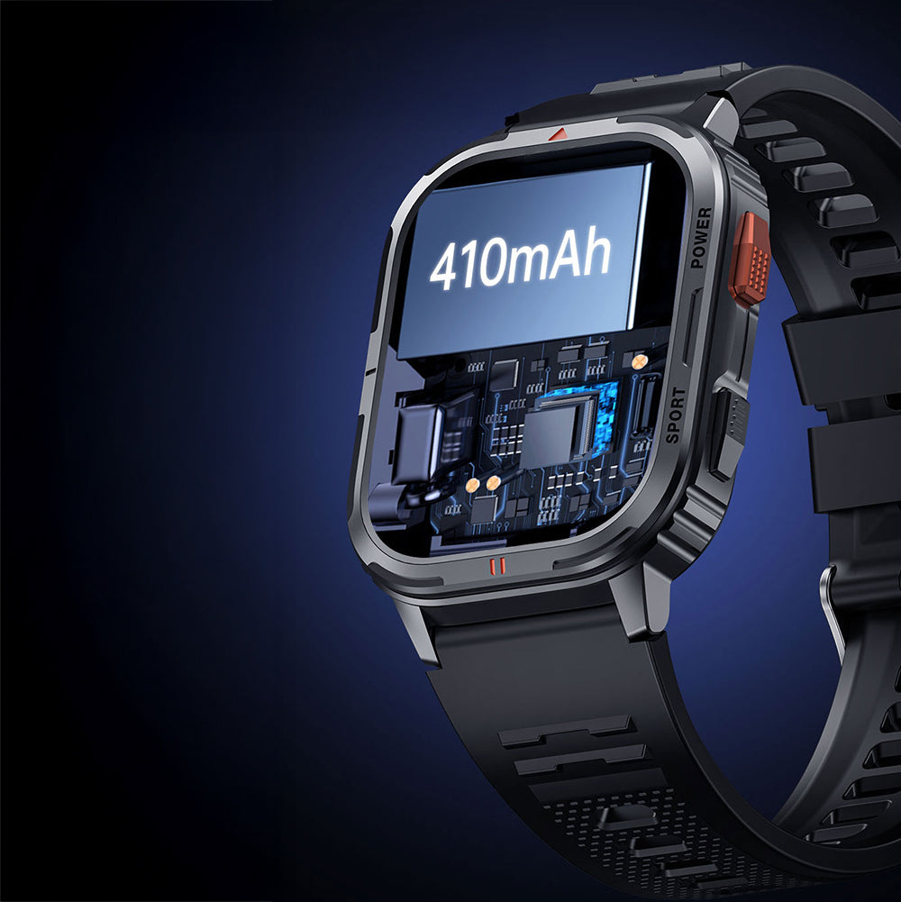 Wiwu SW05 Smart Watch İOS ve Android Uyumlu TFT Ekranlı IP68 Sertifikalı Akıllı Saat Gümüş