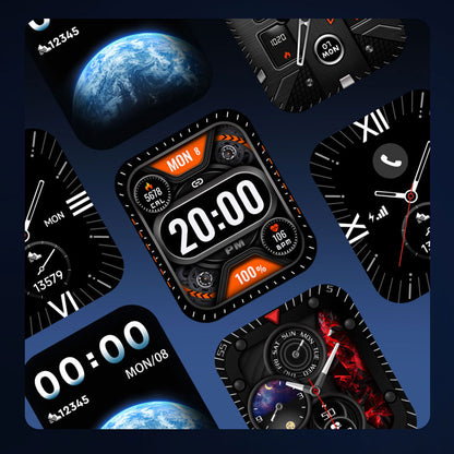 Wiwu SW05 Smart Watch İOS ve Android Uyumlu TFT Ekranlı IP68 Sertifikalı Akıllı Saat Siyah