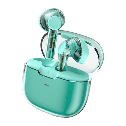 Wiwu T12 Şeffaf Tasarımlı Kulak İçi Bluetooth Kulaklık Mor