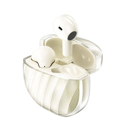 Wiwu T16 Dolby Atmos Aerodinamik Buzlu Tasarım Kulak İçi Bluetooth 5.3 Kulaklık Krem