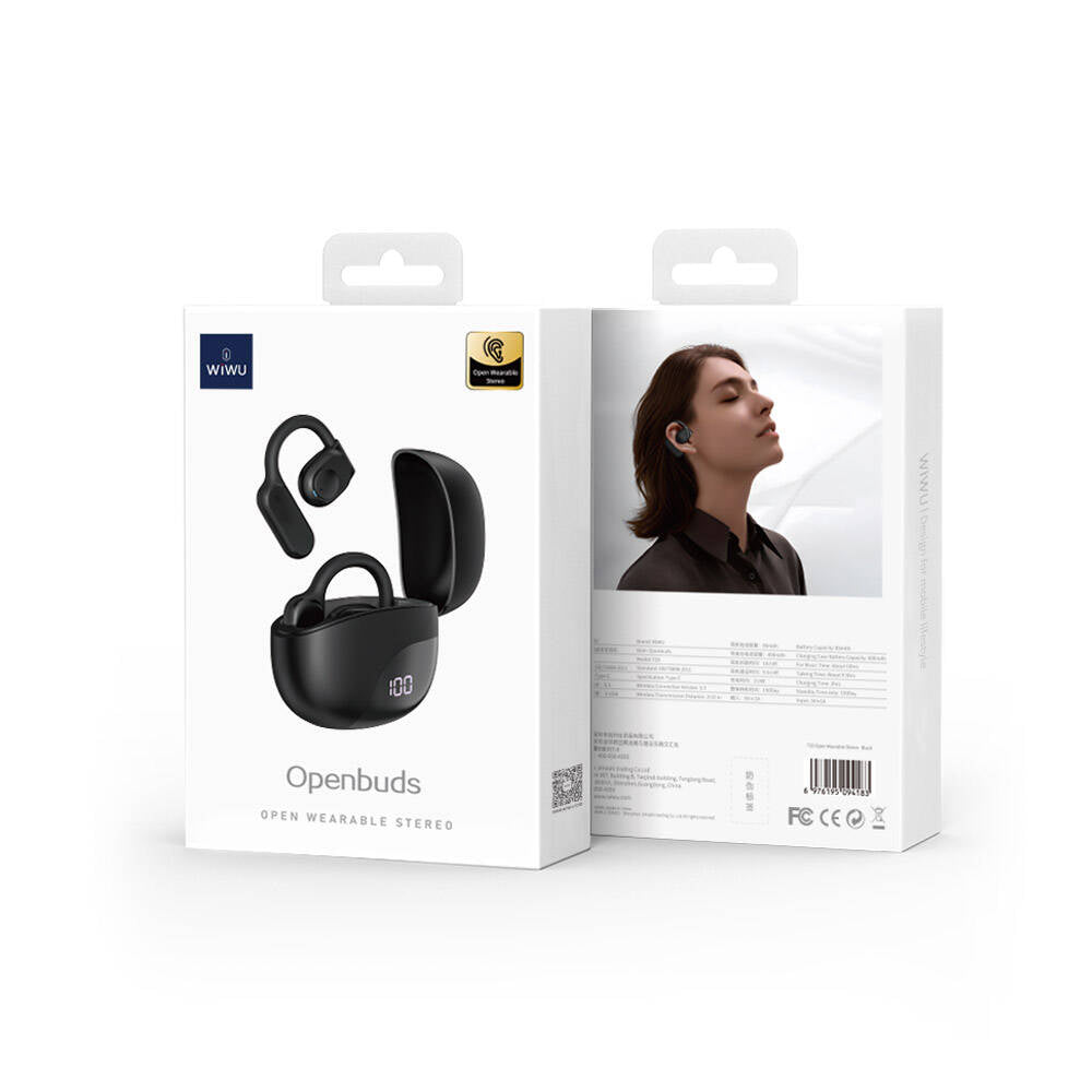 Wiwu T20 Openbuds TWS Kulak İçi Bluetooth v5.3 Kulaklık Krem