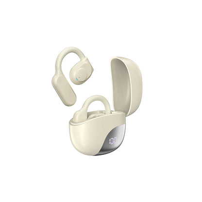 Wiwu T20 Openbuds TWS Kulak İçi Bluetooth v5.3 Kulaklık Krem