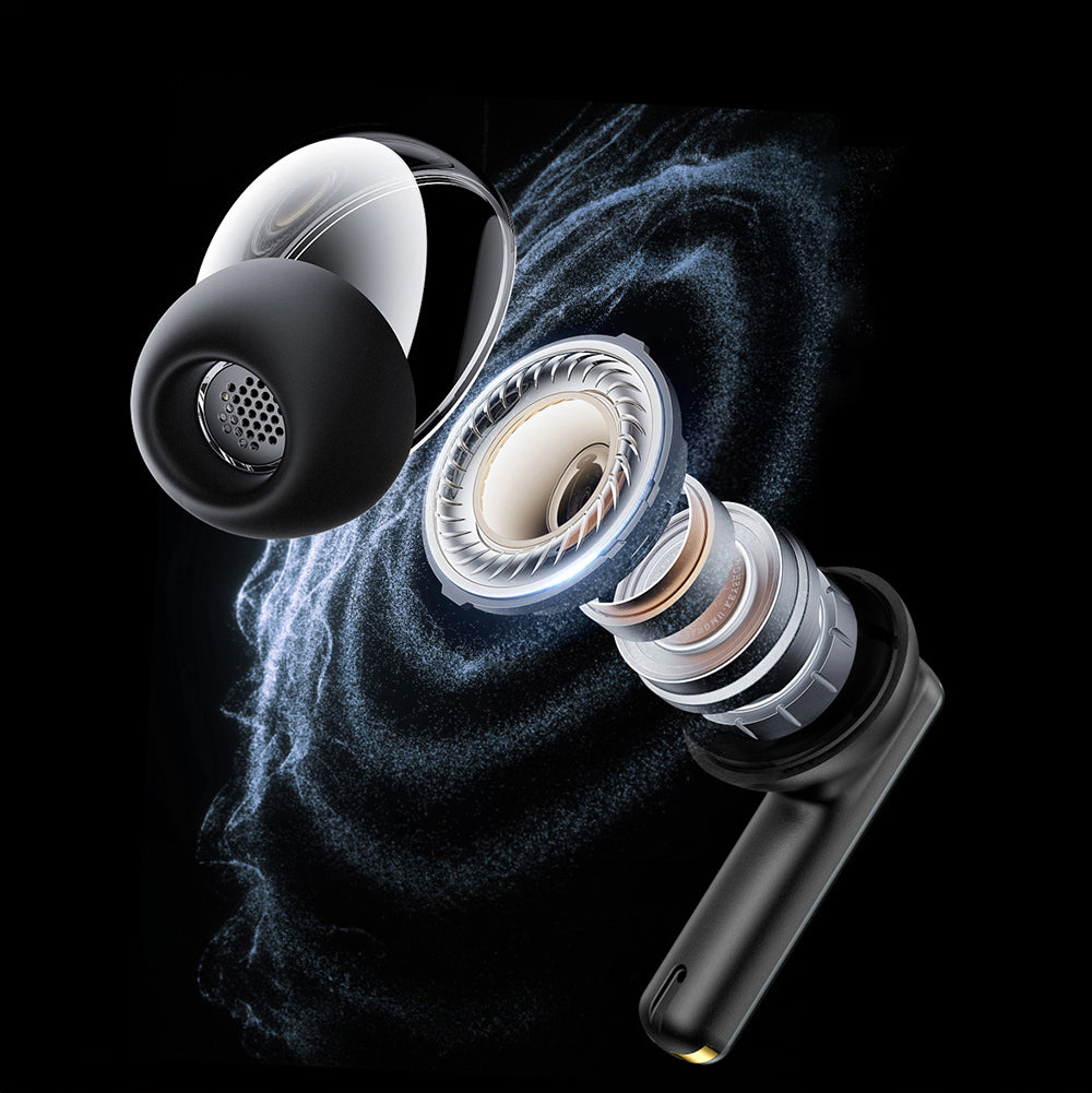 Wiwu T33 Pro ANC/ENC Teknolojili Kulak İçi Bluetooth Kulaklık v5.4 Siyah