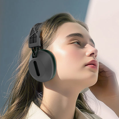 Wiwu TD-06 Solar Enerjili ANC Özellikli Çift Cihaz Destekli Ayarlanabilir Kulak Üstü Bluetooth v5.3 Kulaklık Siyah