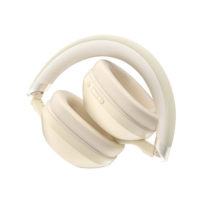 Wiwu TD-09 Solar Enerjili ANC Özellikli Katlanabilir Ayarlanabilir Kulak Üstü v5.3 Bluetooth Kulaklık Beyaz