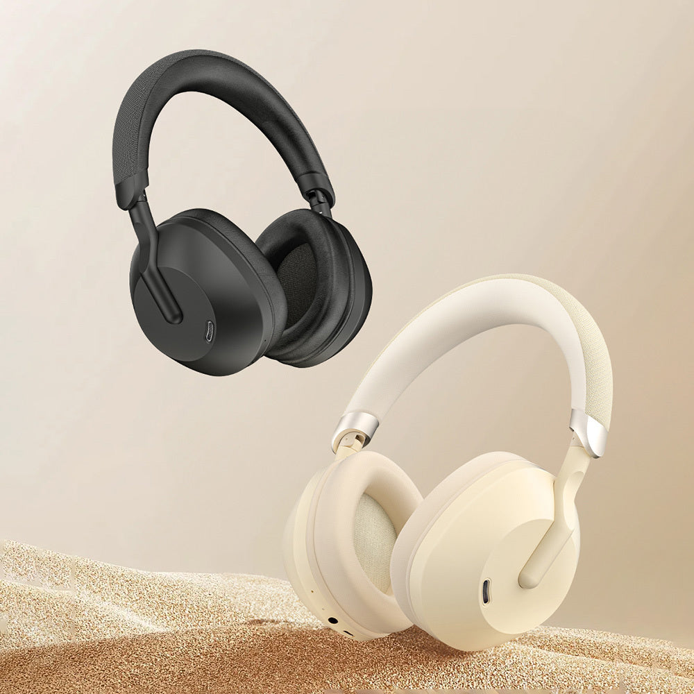 Wiwu TD-09 Solar Enerjili ANC Özellikli Katlanabilir Ayarlanabilir Kulak Üstü v5.3 Bluetooth Kulaklık Beyaz