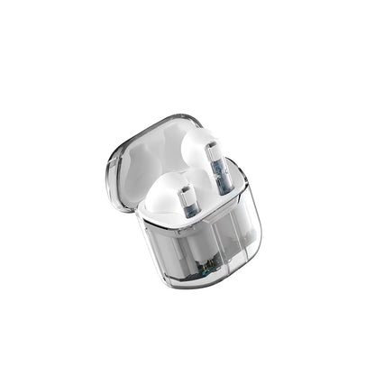 Wiwu TWS11 Şeffaf Tasarımlı Ghost Kulak İçi Bluetooth Kulaklık Beyaz
