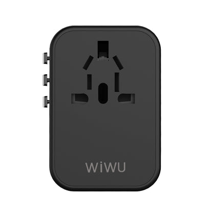 Wiwu UA-303 Çoklu Universal TR/US/UK/AUS/EU Uyumlu Şarj Adaptörü 33.5W Siyah