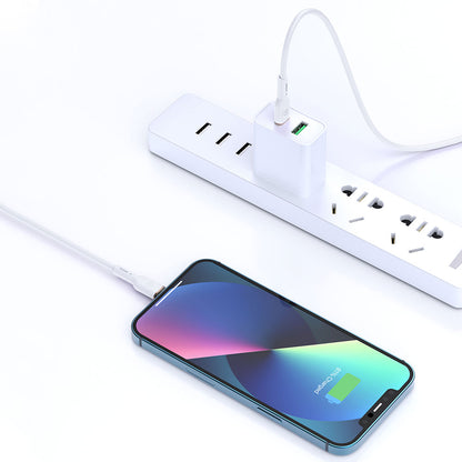 Wiwu Vigor YQ-01 Type-C to Lightning Esnek PD Data Kablo 27W 480Mbps 1.2M Beyaz