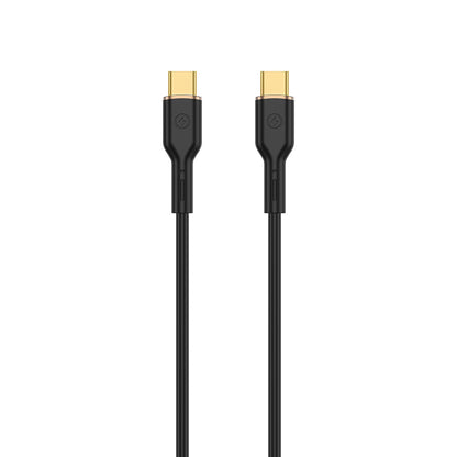 Wiwu Vigor YQ-02 Type-C to Type-C Esnek PD Data Kablosu 100W 480Mbps 1.2M Beyaz