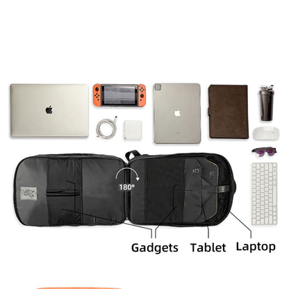 Wiwu Warriors Back Pack 21 Bölmeli 30 Litre Kapasiteli Su Geçirmez Sırt Çantası Siyah