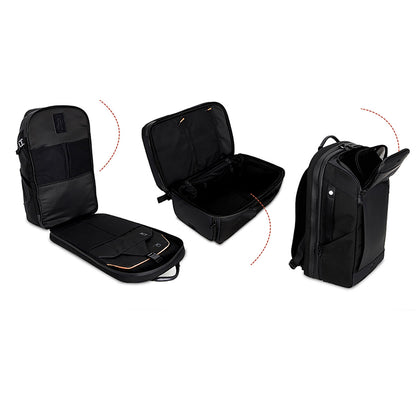 Wiwu Warriors Back Pack 21 Bölmeli 30 Litre Kapasiteli Su Geçirmez Sırt Çantası Siyah