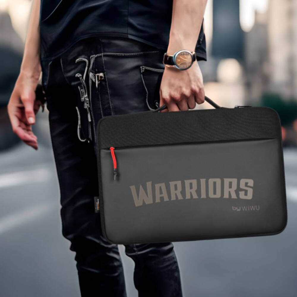 Wiwu Warriors Laptop Sleeve Dupont Cordura 1000D Su Geçirmez Naylon Kumaş 14"inç Laptop Çantası Siyah